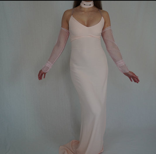 Light pink maxi dress